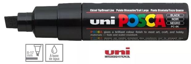 Caneta Posca Pc-8k Uni-ball Preto Menor preço em Caneta Posca Pc-8k Uni-ball Preto