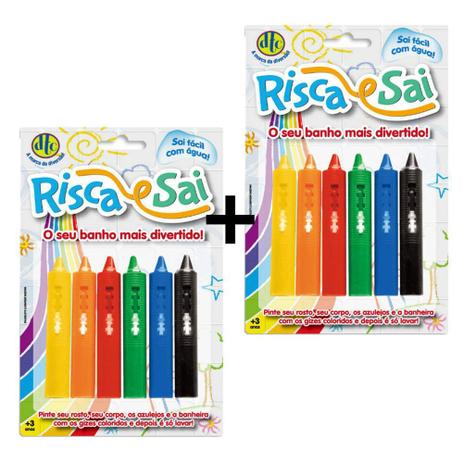 Caneta risca e sai fácil - kit com 2 banho divertido DTC 4989 Menor preço em Caneta risca e sai fácil - kit com 2 banho divertido DTC 4989