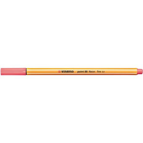 Caneta Stabilo 88/040 Point Vermelho Neon - Sertic Menor preço em Caneta Stabilo 88/040 Point Vermelho Neon - Sertic