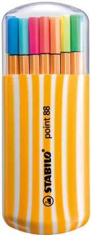 Caneta Stabilo 8820-022 Point Estojo C/20 COR Sertic Menor preço em Caneta Stabilo 8820-022 Point Estojo C/20 COR Sertic