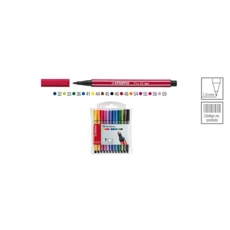 Caneta Stabilo Mini 1mm Ponta Sintética 12 Cores Menor preço em Caneta Stabilo Mini 1mm Ponta Sintética 12 Cores