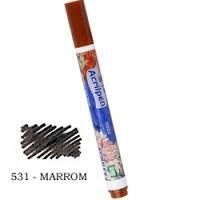 Caneta Tecido Acrilex Acrilpen Marrom 04412 - 531 Menor preço em Caneta Tecido Acrilex Acrilpen Marrom 04412 - 531