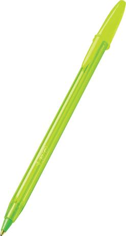 Canetas Esferográficas Cristal Fashion Verde Claro - Bic Menor preço em Canetas Esferográficas Cristal Fashion Verde Claro - Bic