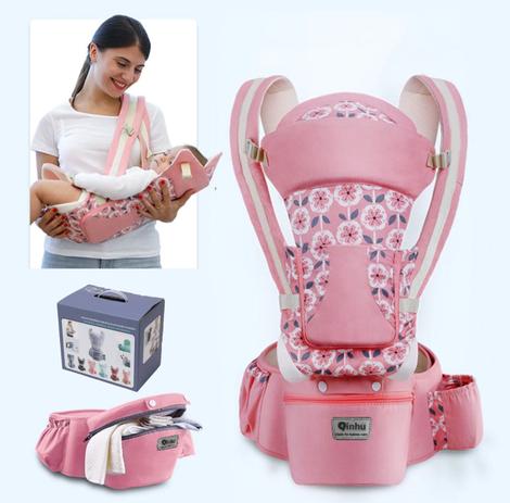 Canguru Carregador de Bebê Ergonômico com Assento na Cintura Hipseat até 25kg 0 - 36 Meses - Qinhu Menor preço em Canguru Carregador de Bebê Ergonômico com Assento na Cintura Hipseat até 25kg 0 - 36 Meses - Qinhu