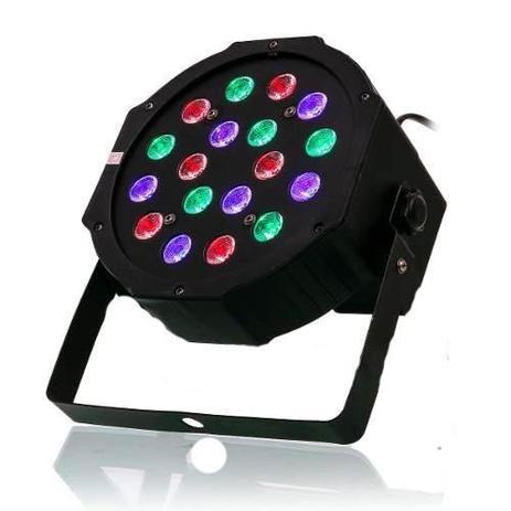 Canhão Refletor LED RGB 18 LED 1W Dmx Digital - Oem Menor preço em Canhão Refletor LED RGB 18 LED 1W Dmx Digital - Oem