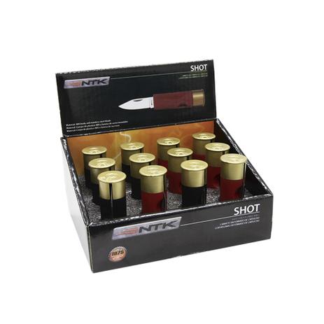 Canivete Ntk Shot Tático Pesca Caça Camping Inox Cx 12 Pcs - Nautika Menor preço em Canivete Ntk Shot Tático Pesca Caça Camping Inox Cx 12 Pcs - Nautika