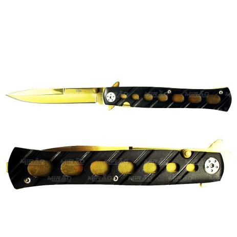 Canivete Stiletto Titanium Tático gold Luatek - LK-142 Menor preço em Canivete Stiletto Titanium Tático gold Luatek - LK-142
