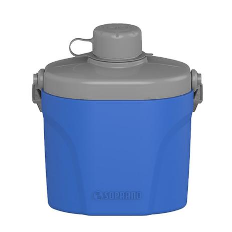 Cantil Safári Multiuso 600ml Azul Soprano Menor preço em Cantil Safári Multiuso 600ml Azul Soprano
