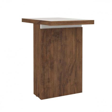 Canto p/ mesa de escritorio 68cm em MDF Tampo de Vidro Nobre/OffWhite - Dalla costa Menor preço em Canto p/ mesa de escritorio 68cm em MDF Tampo de Vidro Nobre/OffWhite - Dalla costa