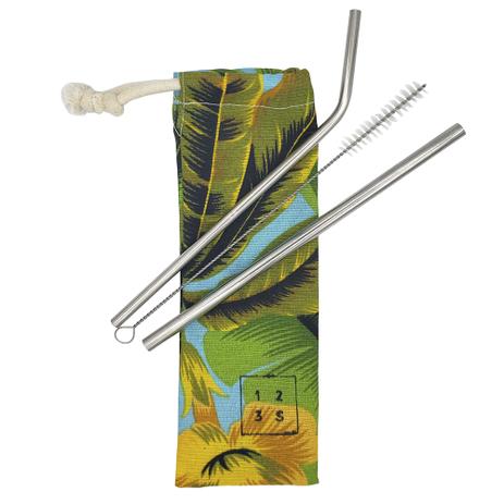 Canudo Ecológico de Aço Inox - Kit Completo com 2 canudos 1 escova e 1 saquinho com estampa Florida - 123 sublime Menor preço em Canudo Ecológico de Aço Inox - Kit Completo com 2 canudos 1 escova e 1 saquinho com estampa Florida - 123 sublime