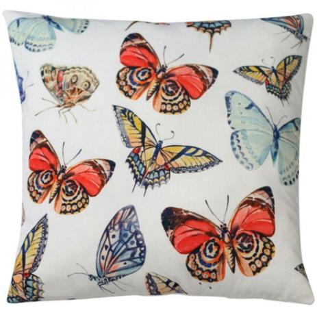 Menor preço em Capa Almofada Poliéster Butterflies 45cmx45cmx46,5cm Colorido - Urban