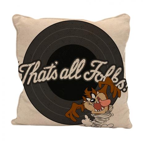 Capa almofada poliester looney crazy taz thats all folks - Metropole Menor preço em Capa almofada poliester looney crazy taz thats all folks - Metropole