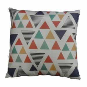 Menor preço em Capa almofada poliester psico triangles colorida 45 x 45 cm - Urban