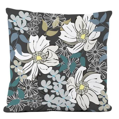 Capa Almofada Silk 01 Peça - Floral Azul - Ione enxovais Menor preço em Capa Almofada Silk 01 Peça - Floral Azul - Ione enxovais