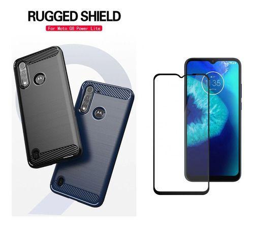 Capa Anti Impacto Fiber Moto G8 Power Lite + Pelicula Vd 9d - M3 - Capinha  de Celular - Magazine Luiza