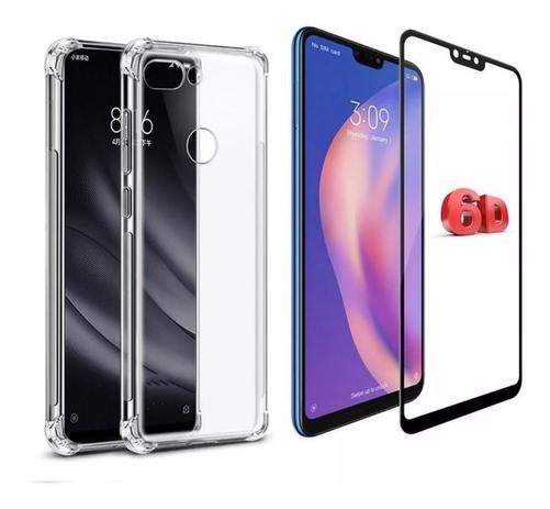 Capa Anti Impacto Mi 8 Lite 6,26 Pol + Película Vidro 3D Bordas Pretas -  Sky Dreams Eletronics - Kit Capinha e Película para Celular - Magazine Luiza