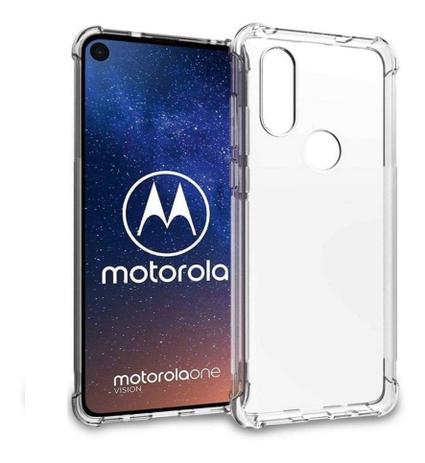 Capa Anti Impacto Para Motorola Moto One Vision Transparente - Capinha de  Celular - Magazine Luiza