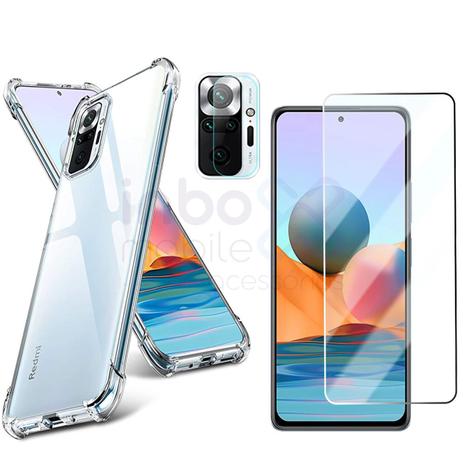Capa Anti Queda Xiaomi Redmi Note 10 +Pelicula Vidro +Camera - INBOXMOBILE  - Kit Capinha e Película para Celular - Magazine Luiza