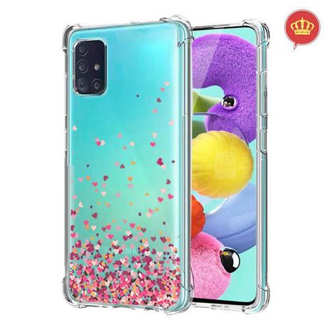 Capa Anti Shock Anti Quedas Galaxy A51 Chuva de Corações Rosa - Coronitas  Acessorios - Capinha de Celular - Magazine Luiza