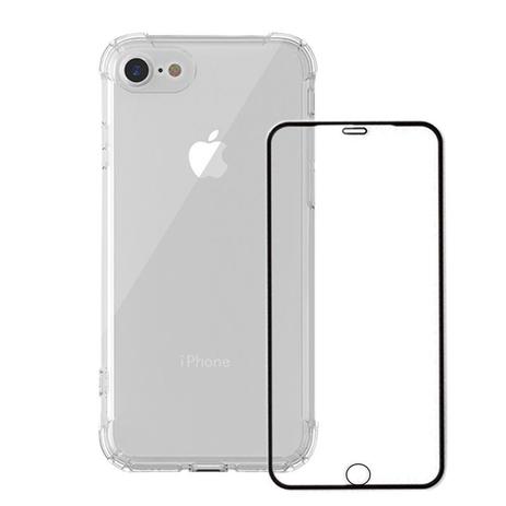 Capa Anti Shock Compatível com Apple iPhone SE 2020 + Película Vidro 3D - Coronitas Acessorios Menor preço em Capa Anti Shock Compatível com Apple iPhone SE 2020 + Película Vidro 3D - Coronitas Acessorios