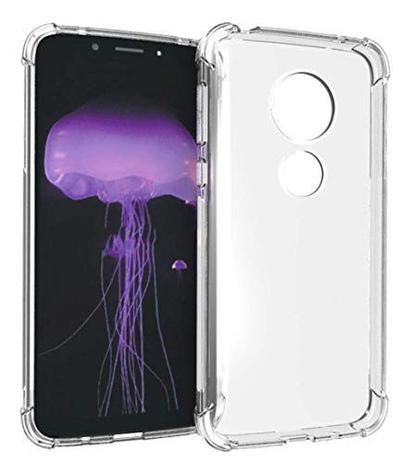 Capa Moto G7/G7 Plus Transparente com Quina Metalizada – World Acessórios