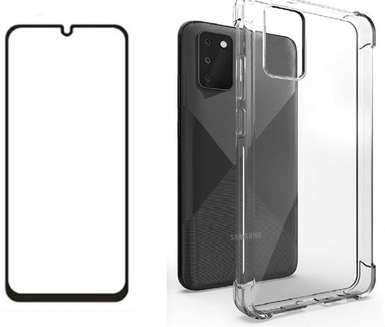 Capa Anti Shock + Pelicula vidro 3D Samsung Galaxy A02S - FSE Acessórios -  Kit Capinha e Película para Celular - Magazine Luiza