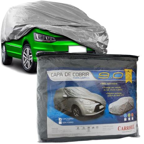 Capa Automotiva Cobrir Carro Protetora Forrada Central Tamanho P M G Carrhel Menor preço em Capa Automotiva Cobrir Carro Protetora Forrada Central Tamanho P M G Carrhel