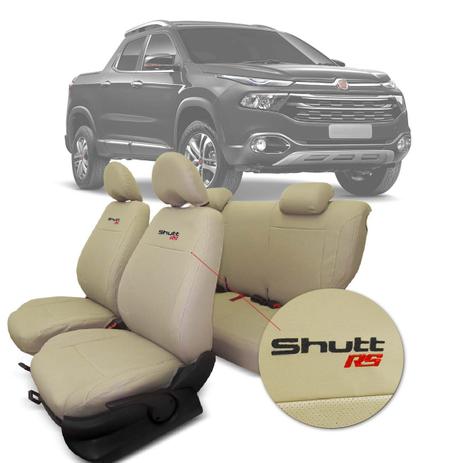 Capa Banco Fiat Toro 2016 A 2019 Esportiva Em Couro Ecológico Bege Com Textura Perfurada Shutt RS Menor preço em Capa Banco Fiat Toro 2016 A 2019 Esportiva Em Couro Ecológico Bege Com Textura Perfurada Shutt RS