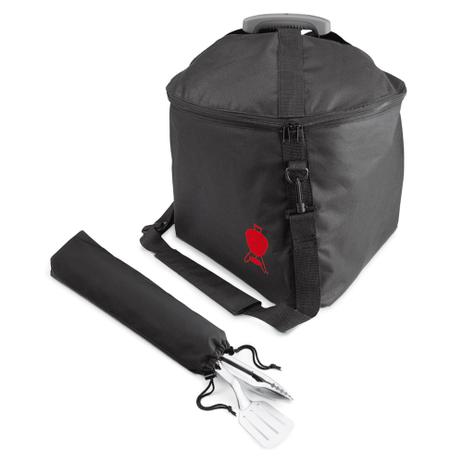Capa Bolsa para Churrasqueira Smokey Joe em Vinil Weber Preta Menor preço em Capa Bolsa para Churrasqueira Smokey Joe em Vinil Weber Preta