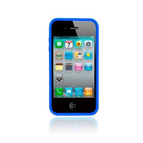 Capa Bumper para Iphone 4 e 4S Plástica CA08 Azul - Unik Menor preço em Capa Bumper para Iphone 4 e 4S Plástica CA08 Azul - Unik