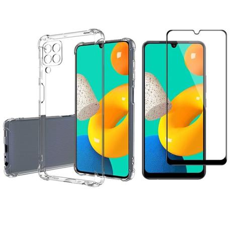 Capa Capinha Anti Impacto + Película de Vidro 3D Para Samsung Galaxy M32  6.4 - Russo Shop - Kit Capinha e Película para Celular - Magazine Luiza