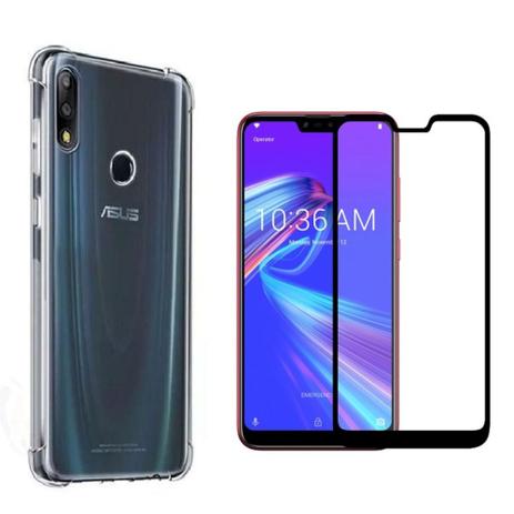 Capa capinha anti impacto + película de vidro 3d zenfone max shot 634 kl -  flm shop - Kit Capinha e Película para Celular - Magazine Luiza