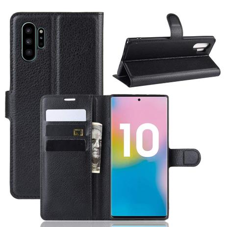 Capa Capinha Carteira 360 Para Samsung Galaxy Note 10 Plus Tela 6.8” Case Couro Flip Wallet - Danet - Danet Menor preço em Capa Capinha Carteira 360 Para Samsung Galaxy Note 10 Plus Tela 6.8” Case Couro Flip Wallet - Danet - Danet