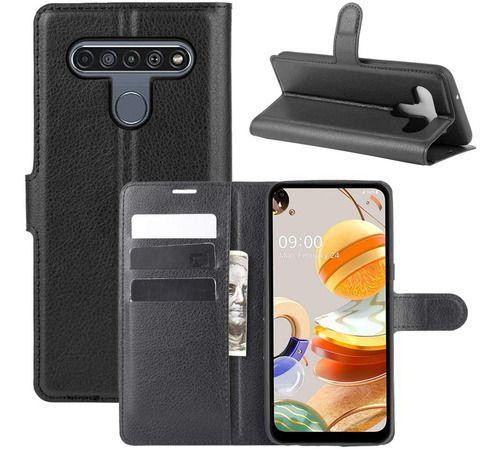 Capa Capinha Carteira Couro Flip Lg K61 com Tela de 6.5” - Danet - Capinha  de Celular - Magazine Luiza