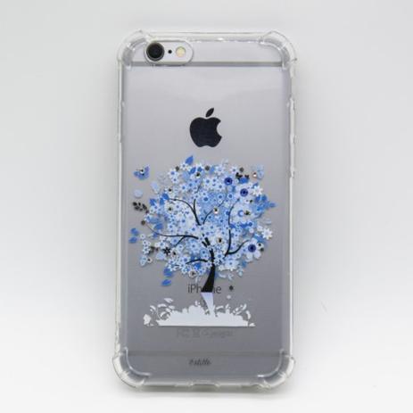 Capa Capinha Case iPhone 6/6S Cristal Estillo Anti Shock Feminina Estampada  arvore azul - Capinha de Celular - Magazine Luiza
