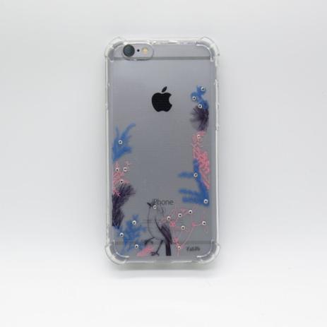 Capa Capinha Case iPhone 6/6S Cristal Estillo Anti Shock Feminina Estampada  flores com passaro - Capinha de Celular - Magazine Luiza