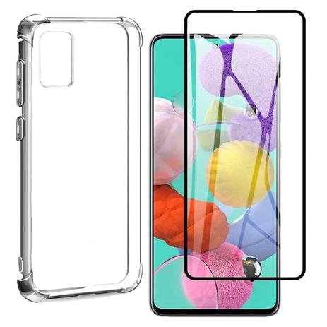 Capa Capinha Case Samsung Galaxy A51 + Película Vidro 3D - HBE - Kit Capinha  e Película para Celular - Magazine Luiza