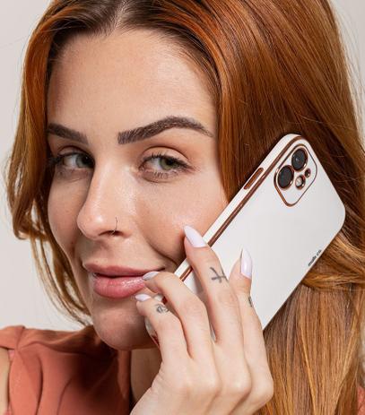 Capa Capinha Case Silicone Premium Brilho Lisa Luxo - iPhone 11 / Branca /  Rosa / Preta - Malis Case - Capinha de Celular - Magazine Luiza