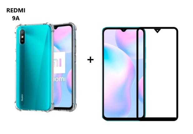 Capa Capinha Case Xiaomi Redmi 9A Anti Shock + Película 3D 6D 9D Blindada  Cobre 100% Da Tela Borda Resistente - Yellow Lens - Kit Capinha e Película  para Celular - Magazine Luiza