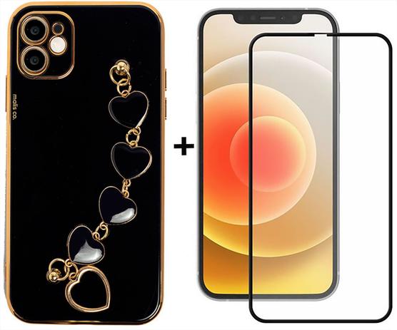 Capa Capinha iPhone 11 + Película 9D / Silicone Corrente de Coração Luxo  Premium / Preta - Malis Case - Capinha de Celular - Magazine Luiza