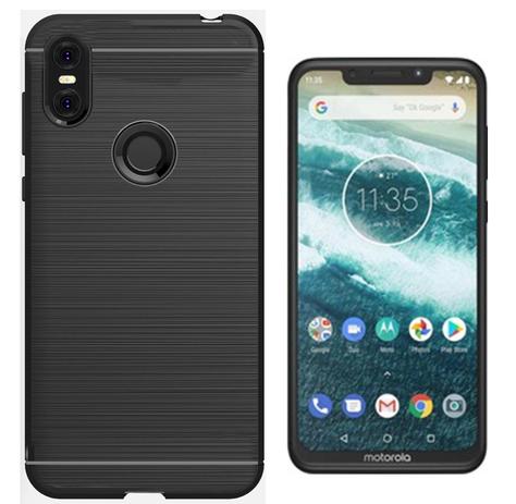 Capa Capinha Preta Fosca + Pelicula Vidro Moto One Xt1941 Tela 5.9 - Generica Menor preço em Capa Capinha Preta Fosca + Pelicula Vidro Moto One Xt1941 Tela 5.9 - Generica