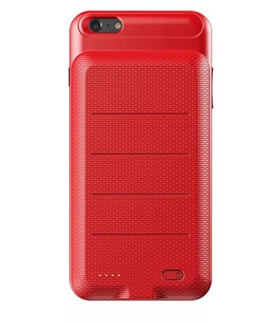 CAPA CARREGADORA PARA IPHONE 7/8 PLUS AMPLE 3650mAh BASEUS VERMELHA Menor preço em CAPA CARREGADORA PARA IPHONE 7/8 PLUS AMPLE 3650mAh BASEUS VERMELHA