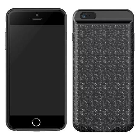 Capa Carregadora Para Iphone 8 Plus / 7 Plus Baseus Plaid 7300Mah - Preto Menor preço em Capa Carregadora Para Iphone 8 Plus / 7 Plus Baseus Plaid 7300Mah - Preto