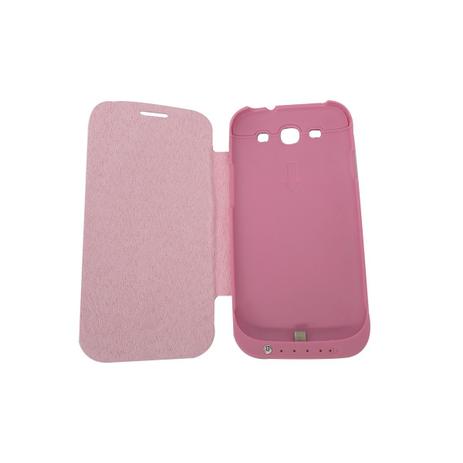 Capa Carregadora para Samsung Galaxy S3 Com Flip - Rosa - Gbmax Menor preço em Capa Carregadora para Samsung Galaxy S3 Com Flip - Rosa - Gbmax