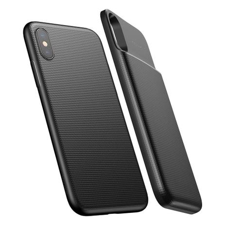 Capa Carregadora Power bank Wireles Iphone X Xs Baseus 5000mah Backpack c/ Película De Vidro 3D c/ Bordas Menor preço em Capa Carregadora Power bank Wireles Iphone X Xs Baseus 5000mah Backpack c/ Película De Vidro 3D c/ Bordas