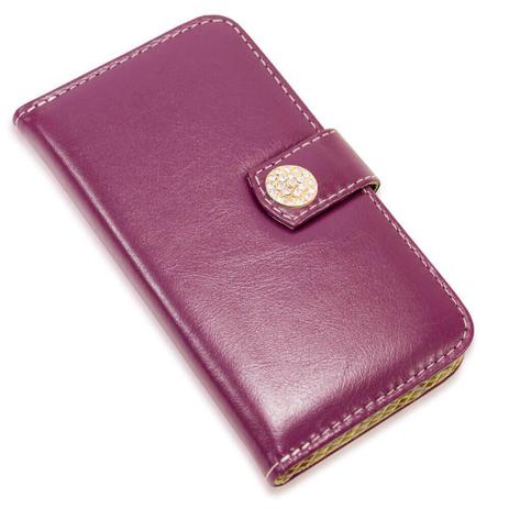 Capa carteira couro strass roxo samsung s8 plus g955 - Cellway Menor preço em Capa carteira couro strass roxo samsung s8 plus g955 - Cellway