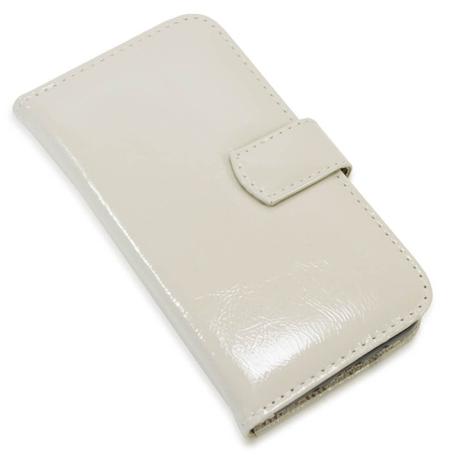 Capa carteira couro verniz marfim moto g7 xt1962 - Cellway Menor preço em Capa carteira couro verniz marfim moto g7 xt1962 - Cellway