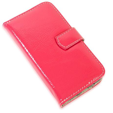 Capa carteira couro verniz pink iphone xr 6.1 - Cellway Menor preço em Capa carteira couro verniz pink iphone xr 6.1 - Cellway