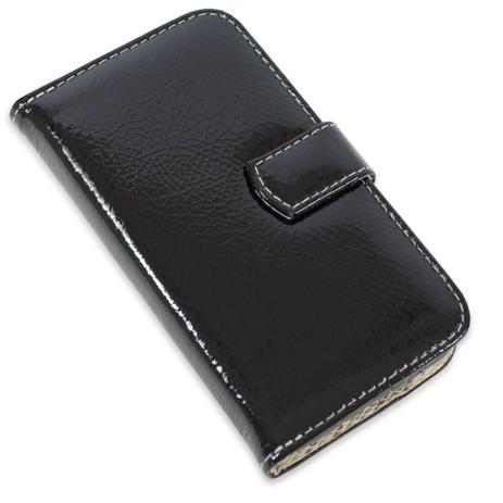 Capa carteira couro verniz preto iphone 8 plus - Cellway Menor preço em Capa carteira couro verniz preto iphone 8 plus - Cellway