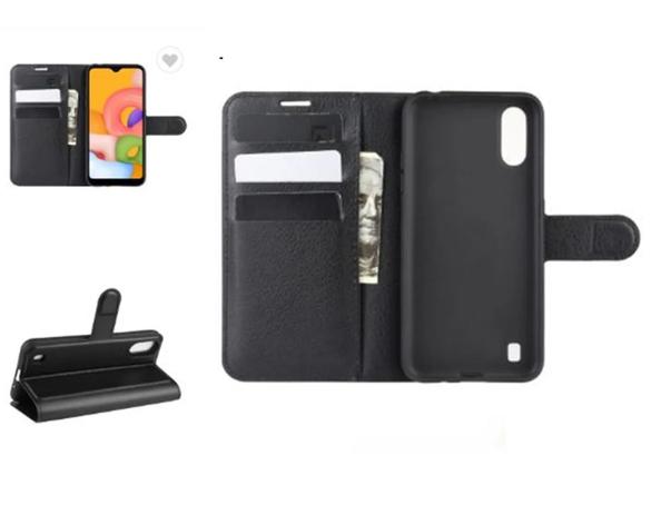 Capa Carteira (PRETA) Flip Antishock Porta Cartão P/ Samsung Galaxy A01 -  DV ACESSORIOS - Capinha de Celular - Magazine Luiza